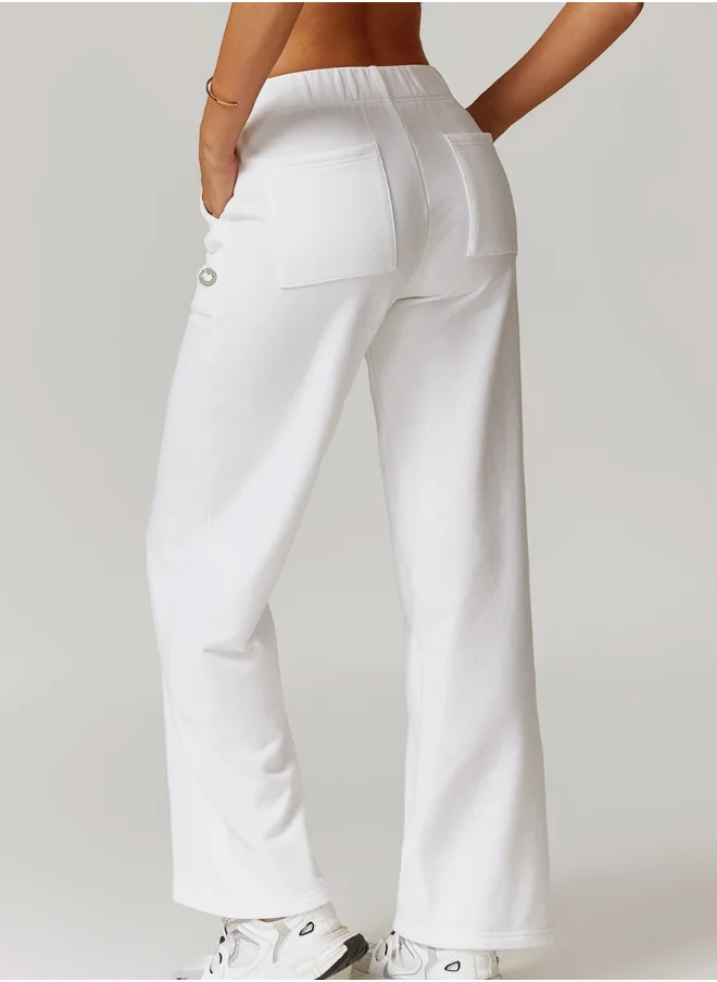 KAWN.YOGA Womens Mid Waist Workout Sport Sweatpants Running Pants