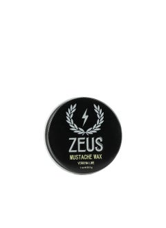 Zeus ZEUS Mustache Wax - Natural Shine, Moisturizing, Conditioning & Styling Mustache Wax, Light-Medium Hold – MADE IN USA 