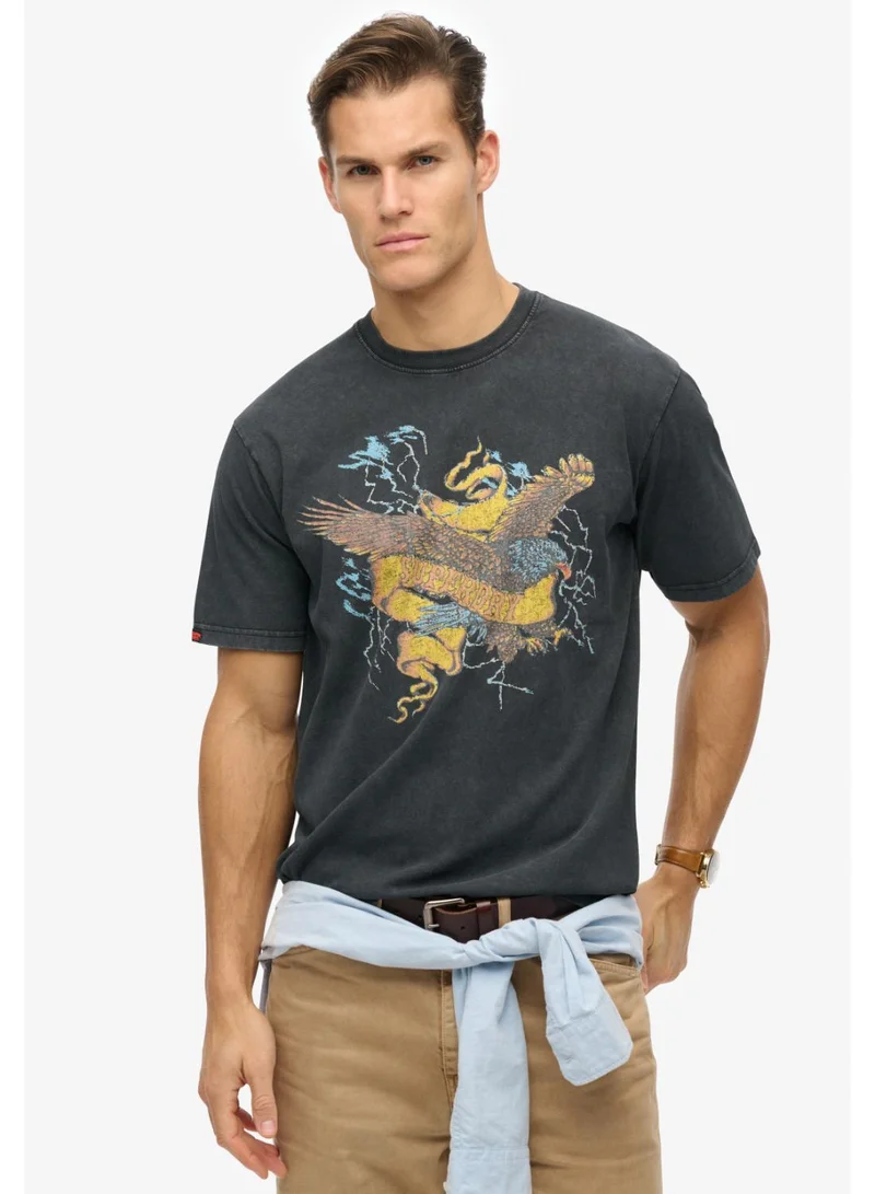 Biker Rock Graphic Loose Tee