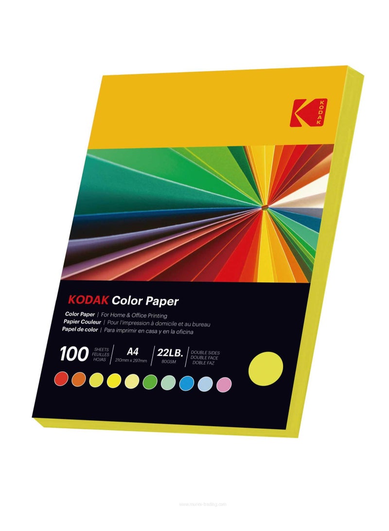 Kodak Color Paper Double Sides A4 (210x297mm) 100 Sheets 80 GSM BLUE - Image 1