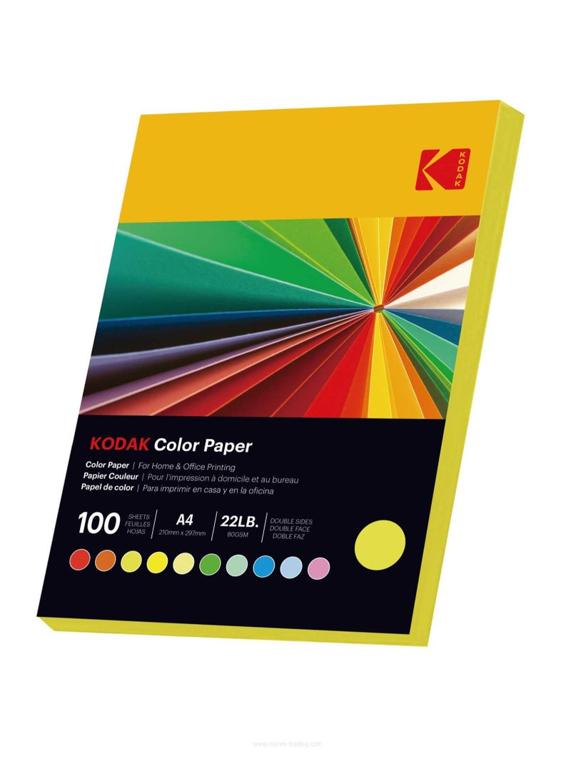 Kodak Color Paper Double Sides A4 (210x297mm) 100 Sheets 80 GSM BLUE - Image 2