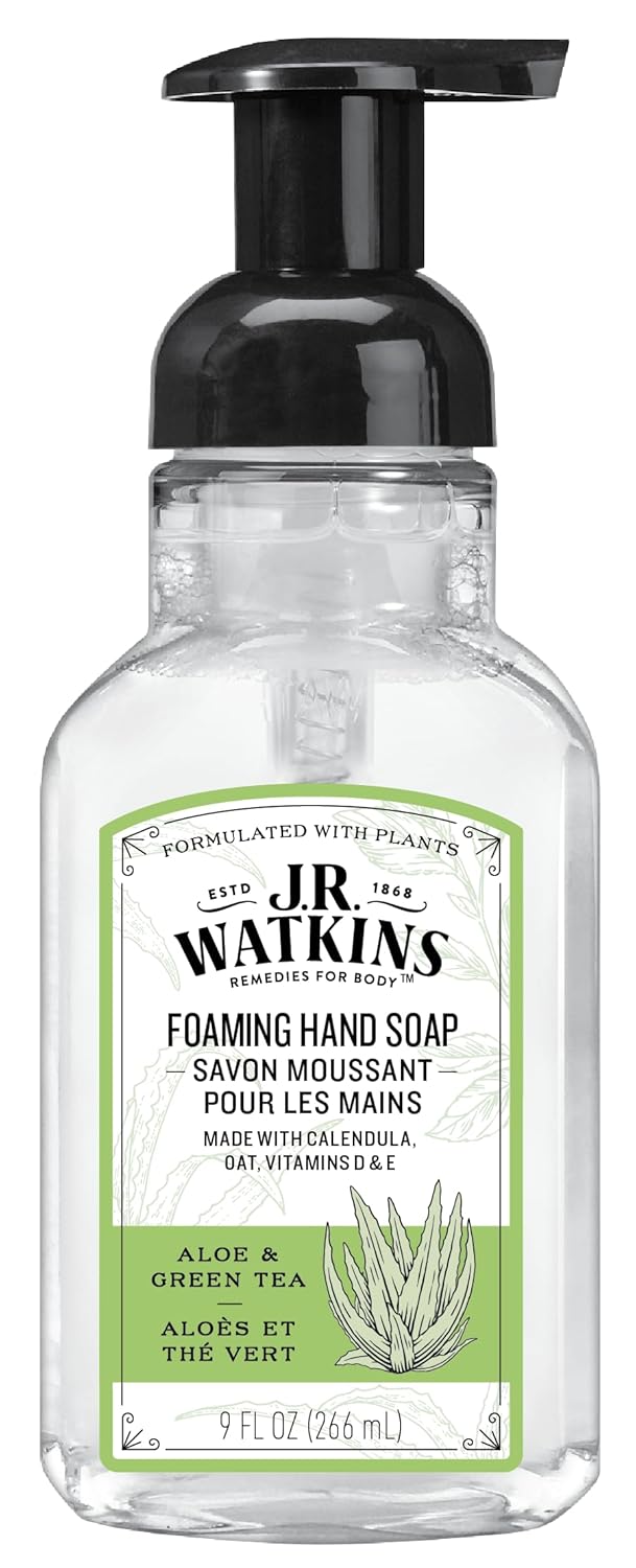 Watkins 20623 9 oz Aloe  Green Tea Scent Foaming Hand Soap