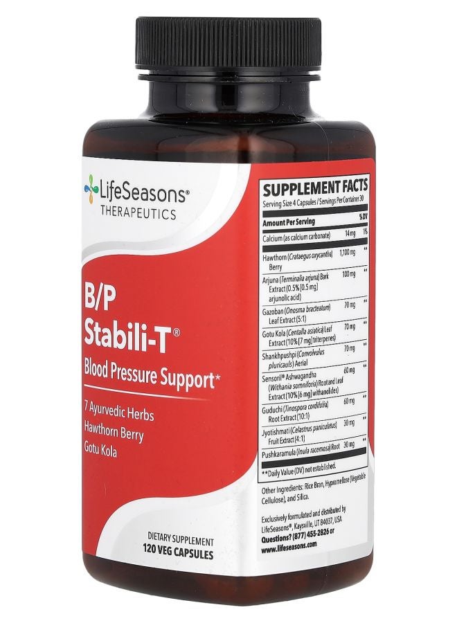 LifeSeasons B/P Stabili-T® Blood Pressure Support 120 Veg Capsules - Image 2