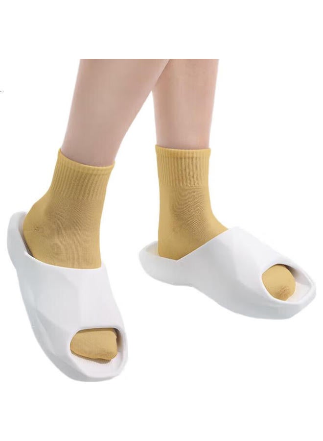 Kenroll Casual Home Slippers For Men And Women, Thick-Soled Comfortable Trendy Non-Slip Slippers, Milk Tea Color, Size 37-38 (240Mm) - Image 1