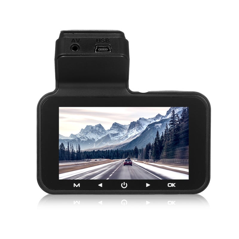 HD Dual Dash Cam 3 Inch Display WiFi GPS Car DVR with G-Sensor, Accident Record Black - Image 1