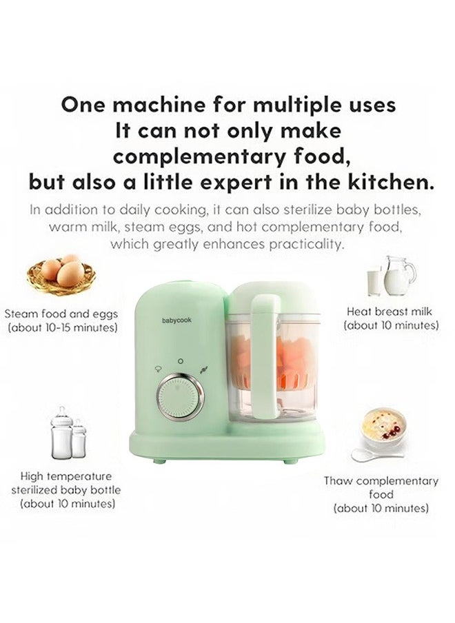 babycook Baby Food Supplement Machine, Baby Multi Function Cooking And Stirring All In One Machine, Small Automatic Cooking Grinding Tool Green  - Image 2