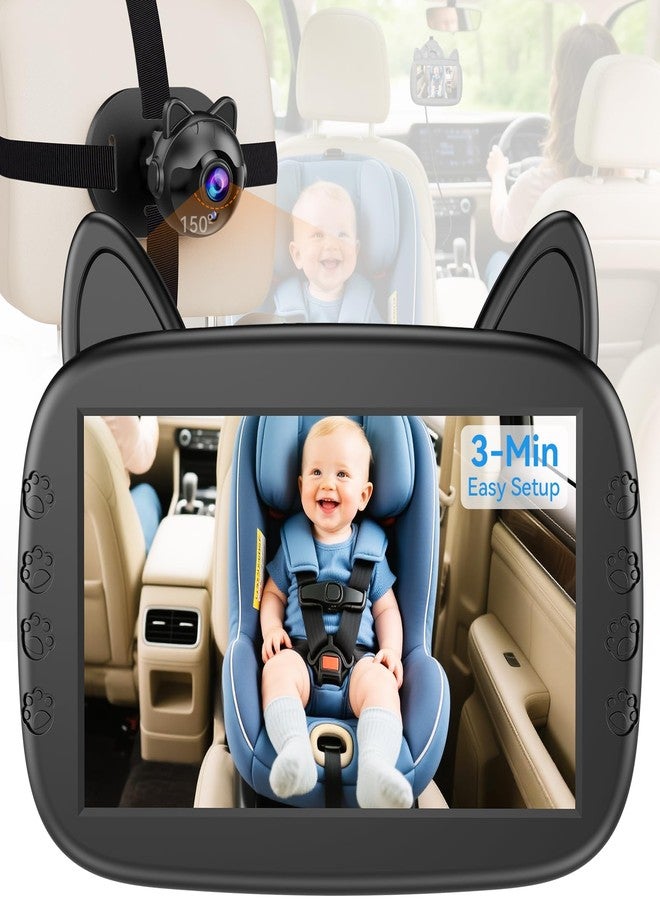 Befumly Wide Angle Car Camera for Baby: 150° HD Lens with Auto IR Night Vision Capture Entire Backseat for Safety Driving - Plug & Play Setup in 3-Minute Without Tools for New Parents - Befumly V30 - Image 1