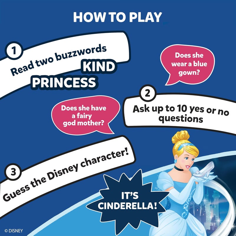 Skillmatics احزر في 10 ديزني، لعبة ورق للبنات، الأولاد، الأطفال، المراهقين، البالغين، الذين يحبون سندريلا، ميكي ماوس، موانا، هدايا للأعمار من 6، 7، 8، 9 وما فوق - Image 3