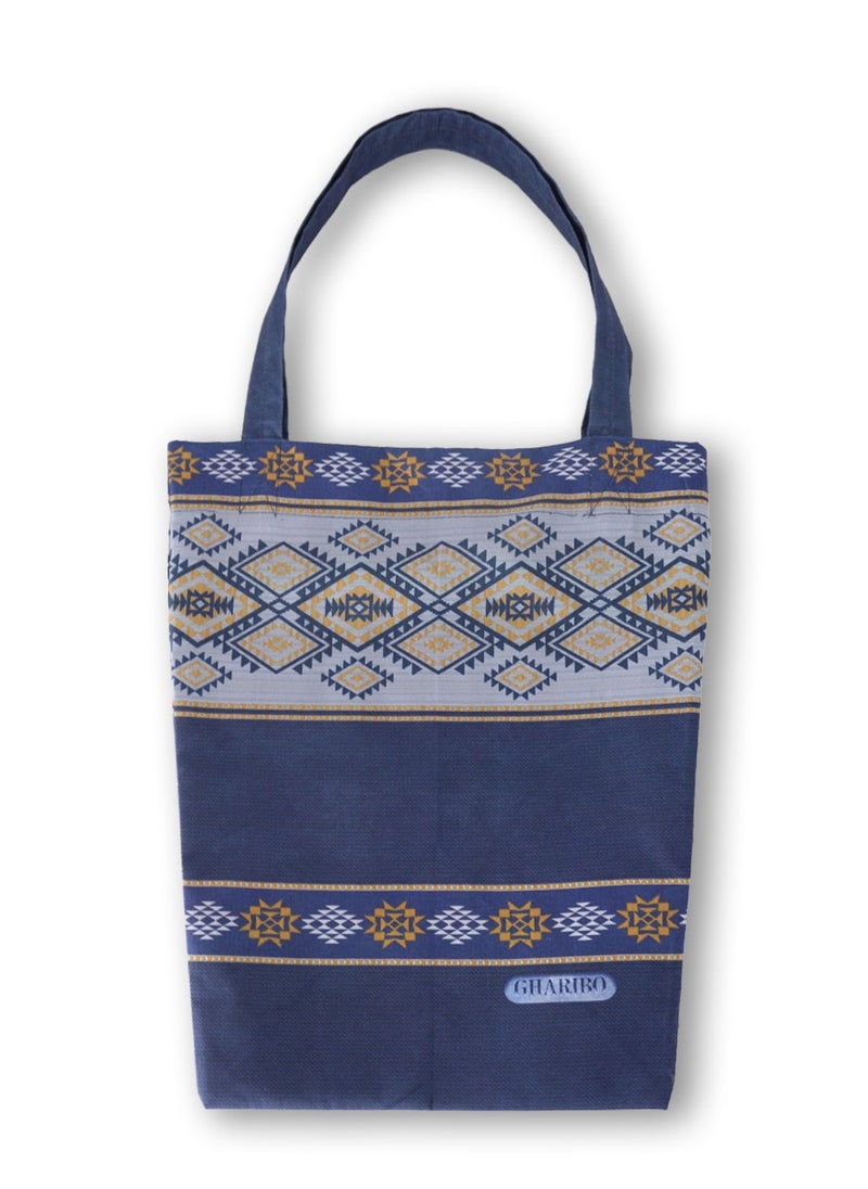 Gharibo Bags - casual printed satin triangle tote  bag T230022A - Image 1