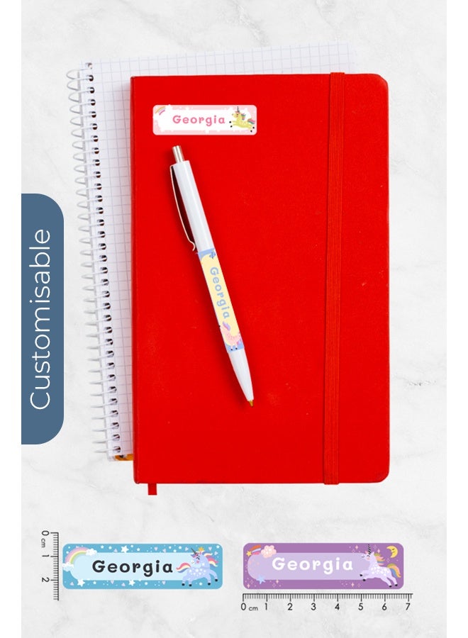Share the Love Magical Unicorn Name Labels – Personalized Back-to-School Stickers - Image 2
