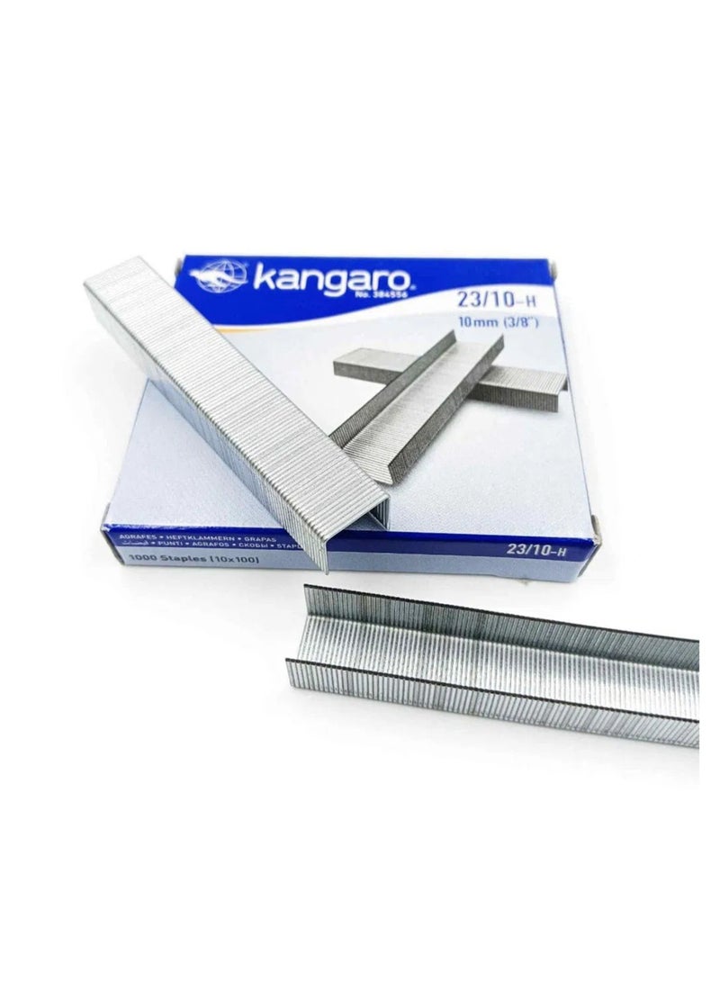 Kangaro 1000-Piece Heavy Duty Staple Pins 23/10 Size - Image 2