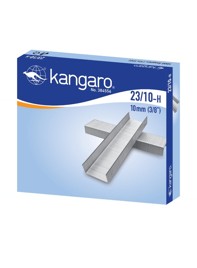 Kangaro 1000-Piece Heavy Duty Staple Pins 23/10 Size - Image 1
