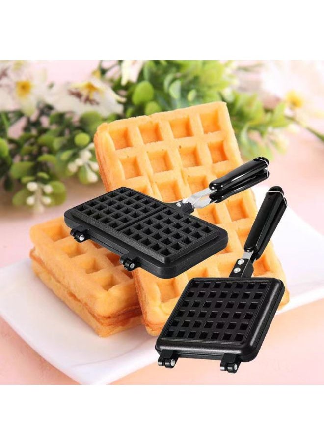 Generic - ✅✅Household Breakfast Egg Baby Plum Blossom Mold Baking Cake Machine Non-stick Double-sided Frying Pan Cake Machine Baking Tool-Specification:✤✥❥☂✤✥Five Heart-shaped Waffle Pans✤✥❥☂✤✥-Size:♥◈♤♤◈♥Black♥◈♤♤◈♥ - Image 1