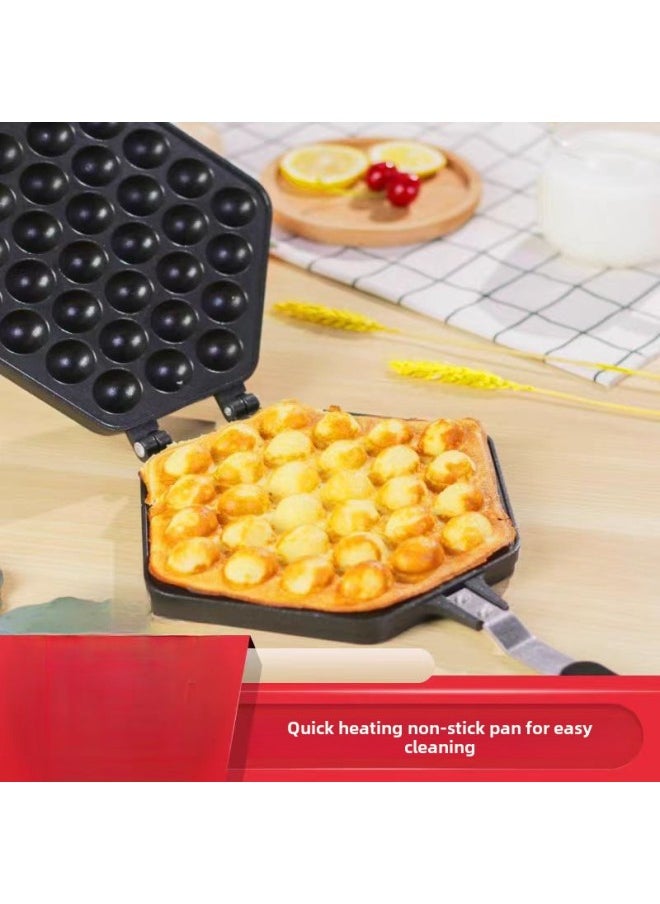 Generic - ✅✅Household Breakfast Egg Baby Plum Blossom Mold Baking Cake Machine Non-stick Double-sided Frying Pan Cake Machine Baking Tool-Specification:✤✥❥☂✤✥Five Heart-shaped Waffle Pans✤✥❥☂✤✥-Size:♥◈♤♤◈♥Black♥◈♤♤◈♥ - Image 1