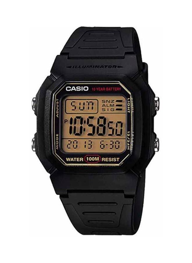 كاسيو ساعة كواتز رقمية كلاسيكية W-800HG-9AVDF - 42 مم - سوداء - Image 1