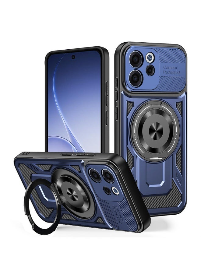 Case Compatible with OPPO Reno 15 Pro Max 5G,Compatible with Magsafe,Support Wireless Charging Car Mount Magnetic Kickstand 2 in 1 【PC+TPU】