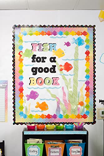 Teacher Created Resources Black/Multicolor Dots Scalloped Border Trim, Black/Multi Color Dots (4648) - Image 4