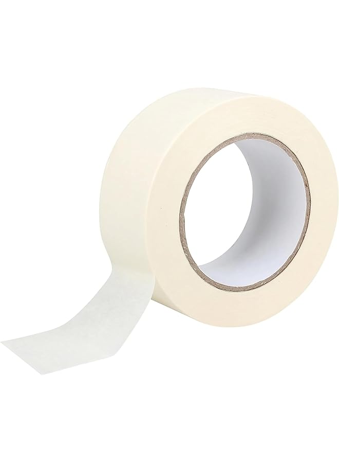 PROMASS promass 2 Inch x 50 Yards Masking Tape For Painting for Professional and DIY Painters Tape Ideal For Painting Tape Decorators Tape Perfect Low Tack Masking Tape - 1 Count  - Image 1