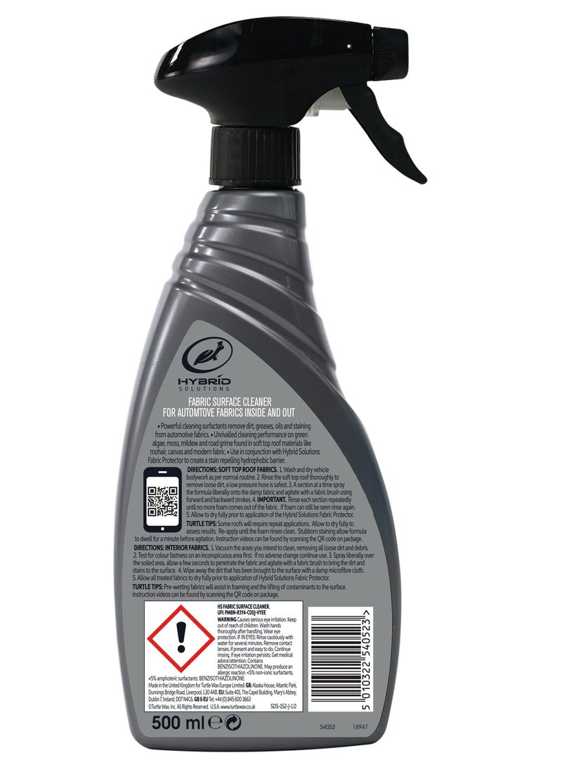 Turtle Wax Hybrid Solutions Fabric Surface Cleaner for Car Interiors, 500ml - Advanced Cationic Technology for Deep Cleaning - Image 2