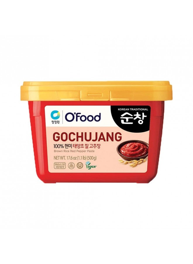 Chung Jung One O'Food Gochujang Korean Red Chili Pepper Paste Sauce, Spicy, Sweet And Savory Korean Traditional Fermented Condiment, 100% Brown Rice, No Corn Syrup, Medium Hot, 1.1Lb  - Image 4