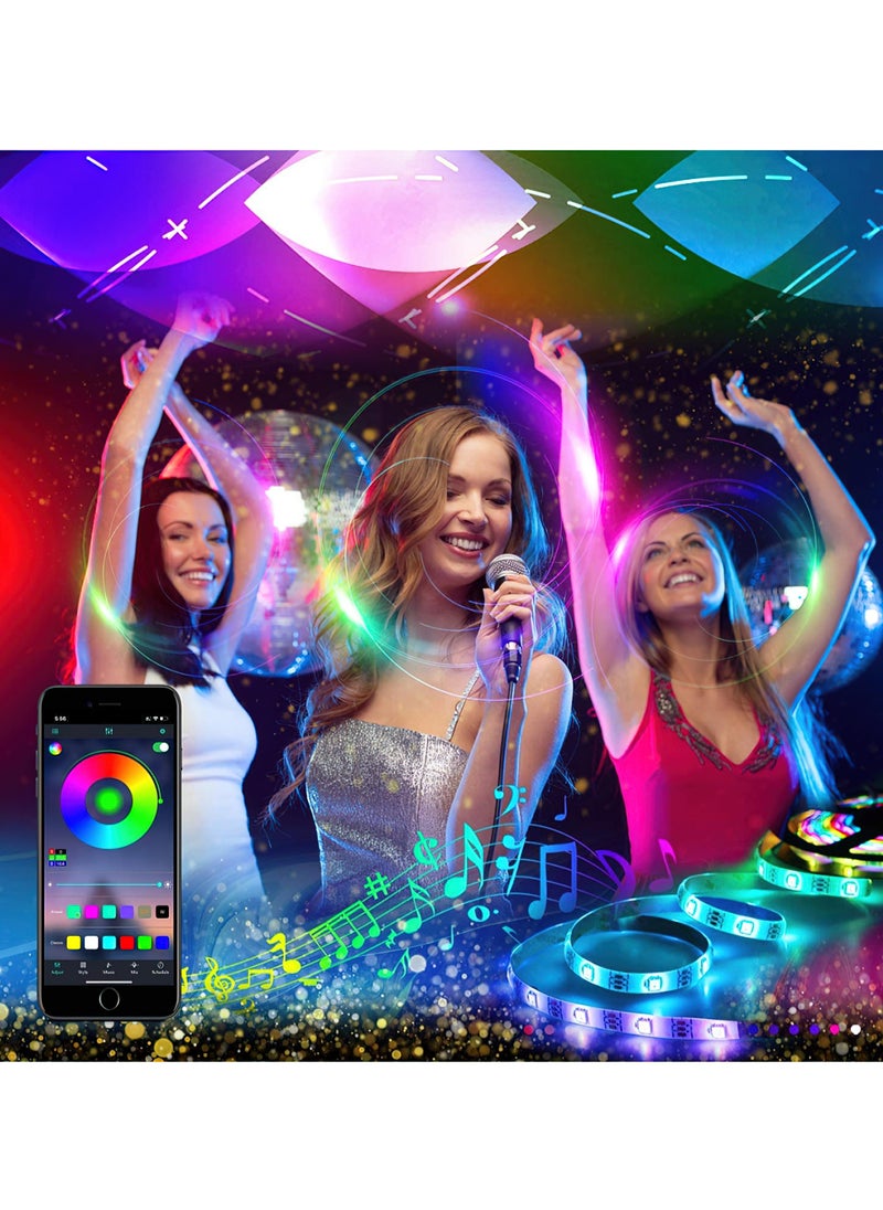 Goldfish - LED Light Strip RGB Bluetooth Multi-Color Light Strip Atmosphere Light Strip Background Wall Light Strip 3M - Image 1