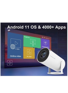 Generic Free Style Projector for Home 4K support 720P Native HD Portable Projector Android 11 YouTube Builtin Apps 5G WiFi Auto Keystone 3500 lumens (350 ANSI) 3 Watt Speaker 176" Screen Compatible 4K TV Stic  - Image 3
