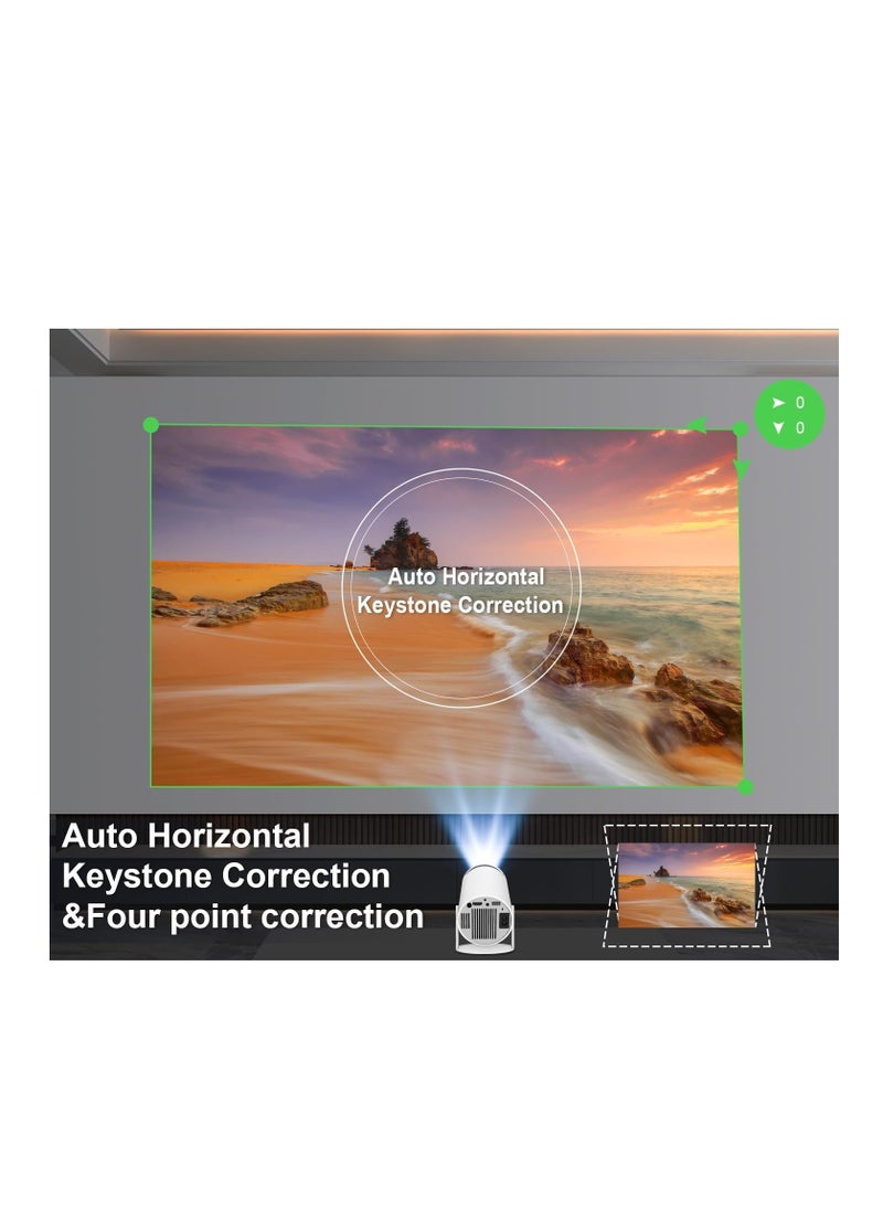 Generic - Free Style Projector for Home 4K support 720P Native HD Portable Projector Android 11 YouTube Builtin Apps 5G WiFi Auto Keystone 3500 lumens (350 ANSI) 3 Watt Speaker 176" Screen Compatible 4K TV Stic - Image 1