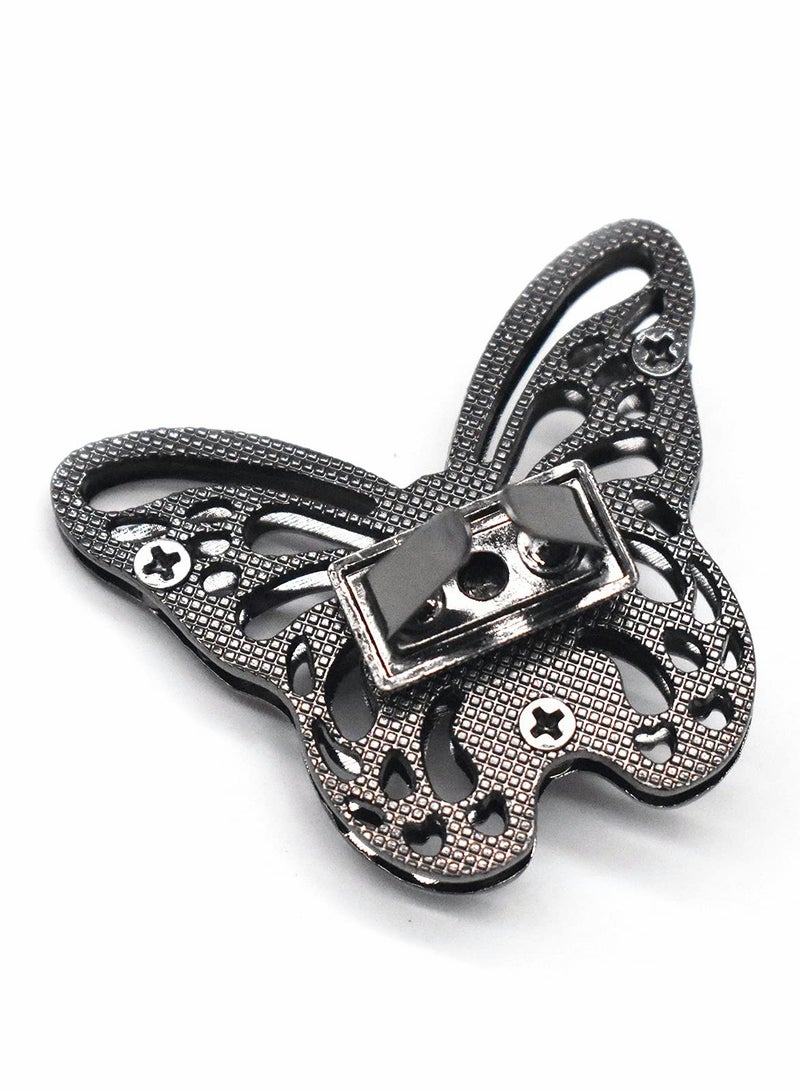 KASTWAVE Purse Closure Turn Lock, 6 Pcs Butterfly Shape Twist Turn Lock, Turn Lock Bag Clasp - Image 5