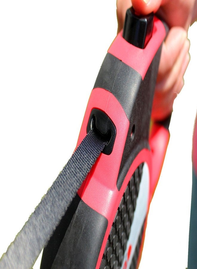 كونج طوق كلاب قابل للسحب من KONG مناسب للكلاب متوسطة الحجم حتى وزن 30 كجم، متين، عاكس للضوء، مقاوم للتشابك، مزود بقفل أمان، ومقبض مريح ناعم الملمس، مثالي للمشي لمسافات طويلة، والتنزه، والتدريب، أسود، متوسط - 5 أمتار - Image 5