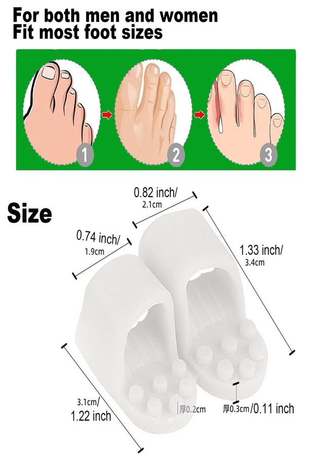 Mcvcoyh Bunion Corrector, Toe Separators with 2 Loops, Big Toe Spacer Suitable for Bunion and Overlap Toe, Infused Aloe Vera Extract - Image 2