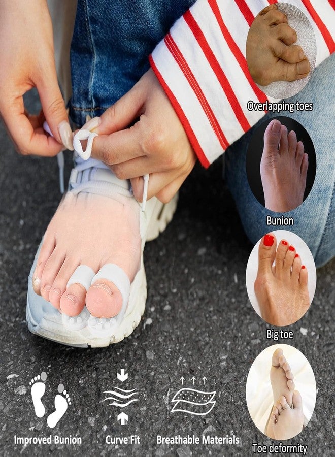 Mcvcoyh Bunion Corrector, Toe Separators with 2 Loops, Big Toe Spacer Suitable for Bunion and Overlap Toe, Infused Aloe Vera Extract - Image 5