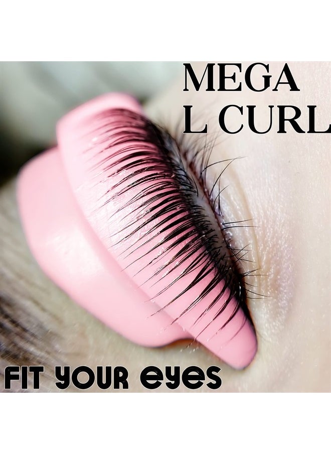 ICONSIAM - Lash lift Pad, Eyelash Perming Rod, Soft Lash Lamination Curler Shield Mega L Curl, 6 Size Lash Lifting Pads Fit All Eyes and Lashes, Lamination Roller Give Eyelashes Super Curl Never Pops Off Eyes -1 - Image 1