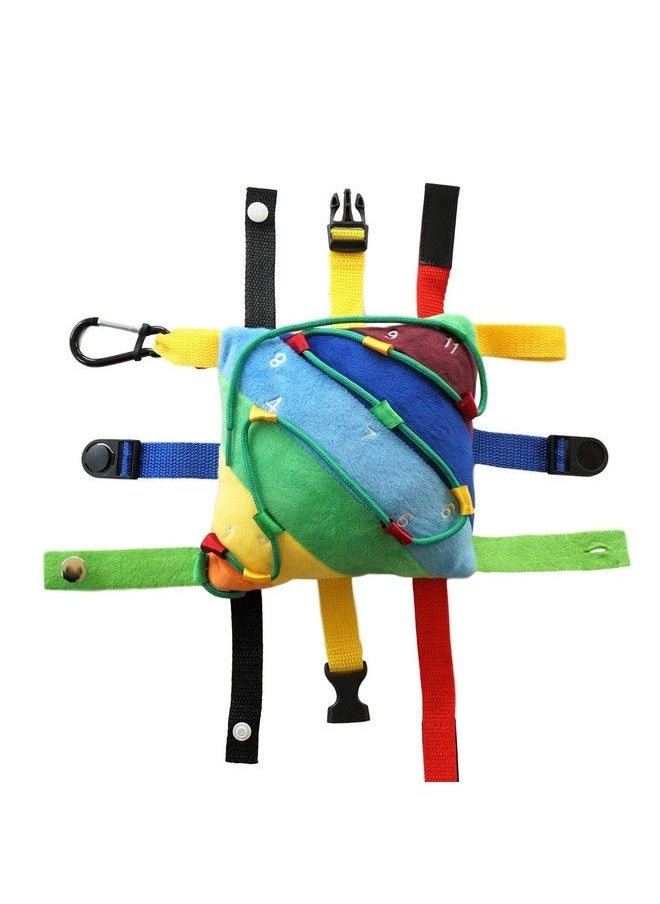 Sensory4u Sensory Buckle Pillow Fine Motor Development Toy Activity Plus Threading Counting And Zipper Skills All In One (The Original)  - Image 2