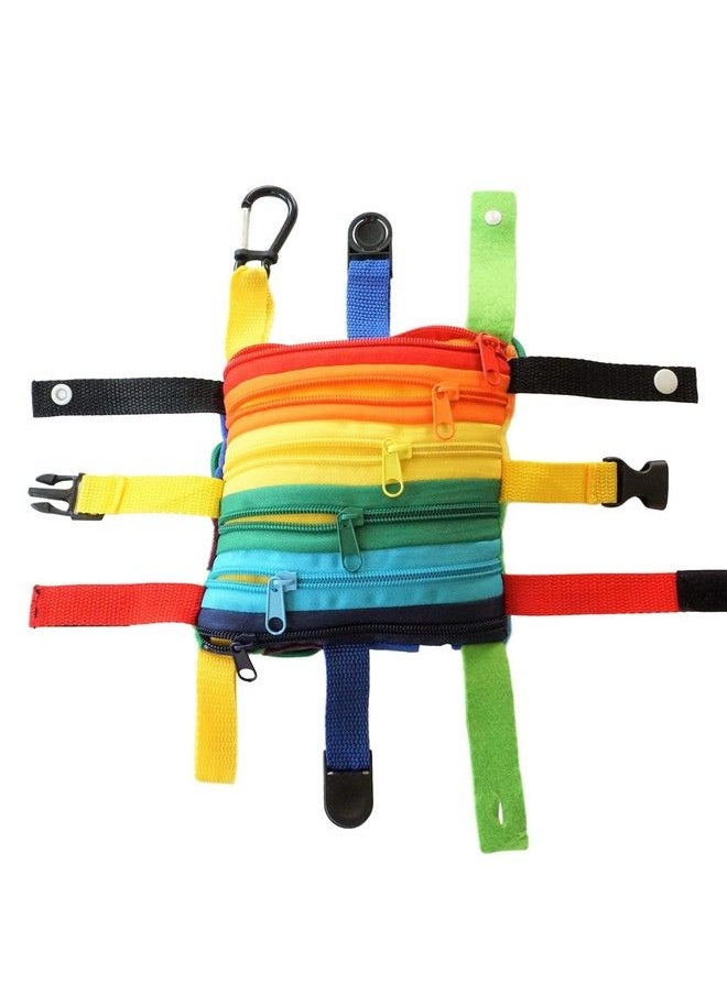 Sensory4u Sensory Buckle Pillow Fine Motor Development Toy Activity Plus Threading Counting And Zipper Skills All In One (The Original)  - Image 3