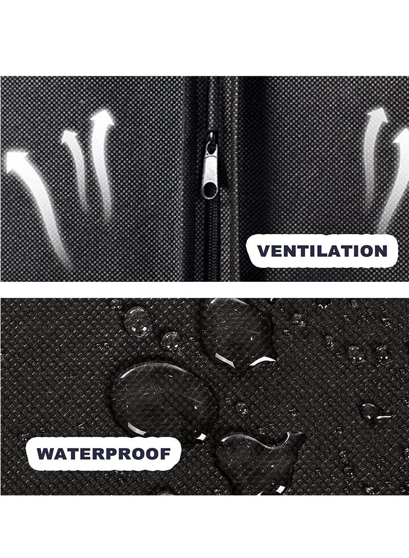 SYOSI 40" Suit Bags for Closet Storage and Travel, Waterproof Garment Cover Travel Bag with Handles, Gusseted Hanging Garment Bags for Men Suit Cover With Handles for Clothes, Coats, Jackets, Shirts 2PCS  - Image 5