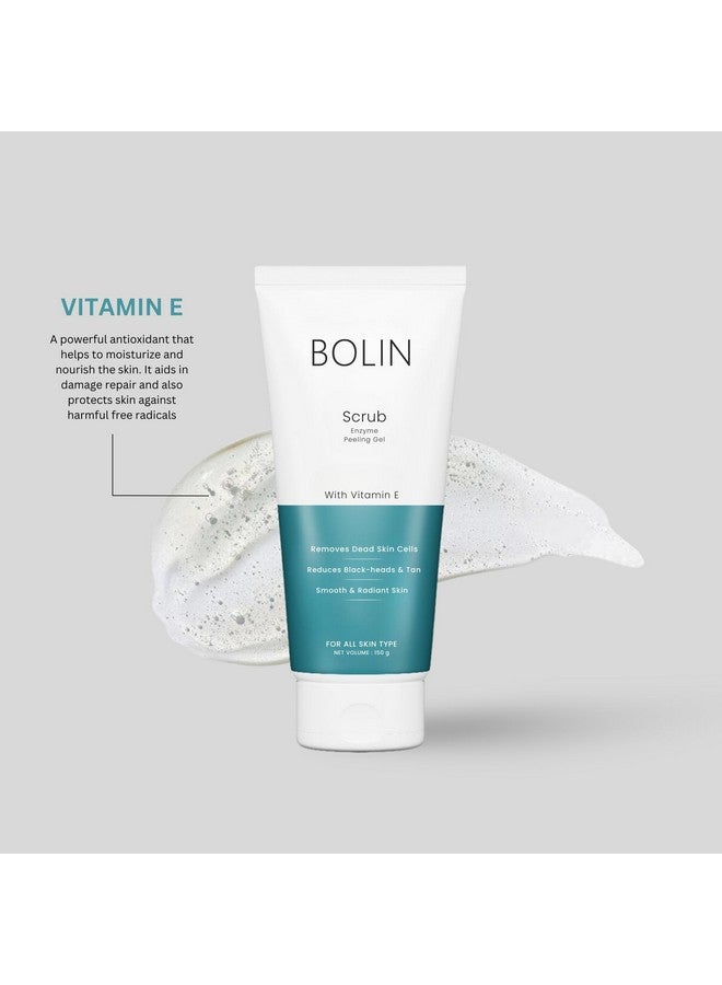 BOLIN Enzyme Peeling Gel Scrub with Vitamin E, 150g, For All Skin Types - Image 3