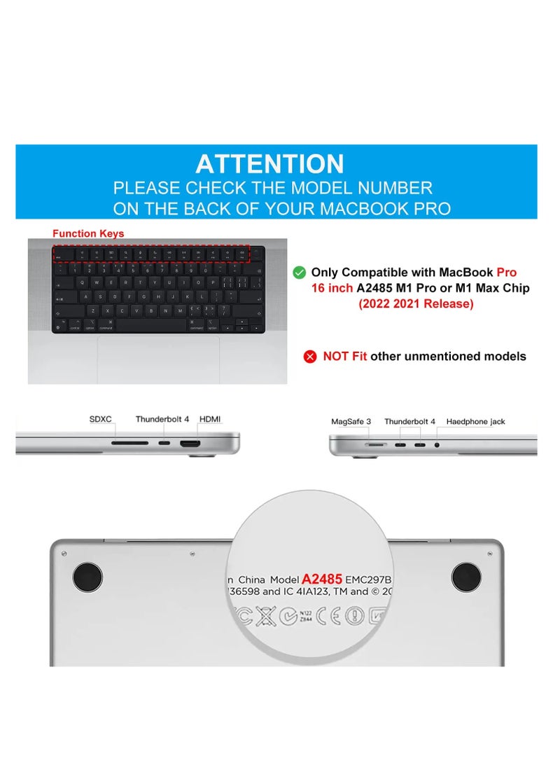 Generic 2Pack Clear Trackpad Skin Compatible with 2025 2024 2023 MacBook Pro 16 Inch M4 M3 Chip A3403 A3186 A2991 A2485 Trackpad Protector Touch Pad Cover Skin, MacBook Pro 16" Touchpad Cover Accessories,Clear  - Image 4