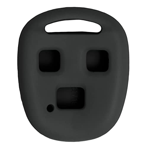 Keyless2Go Replacement for New Silicone Cover Protective Case for Remote Keys with FCC HYQ1512V N1412BBB HYQ12BBT - Black - Image 1