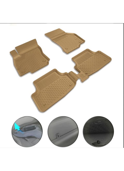 Beige 4,5d Pool Car Mat