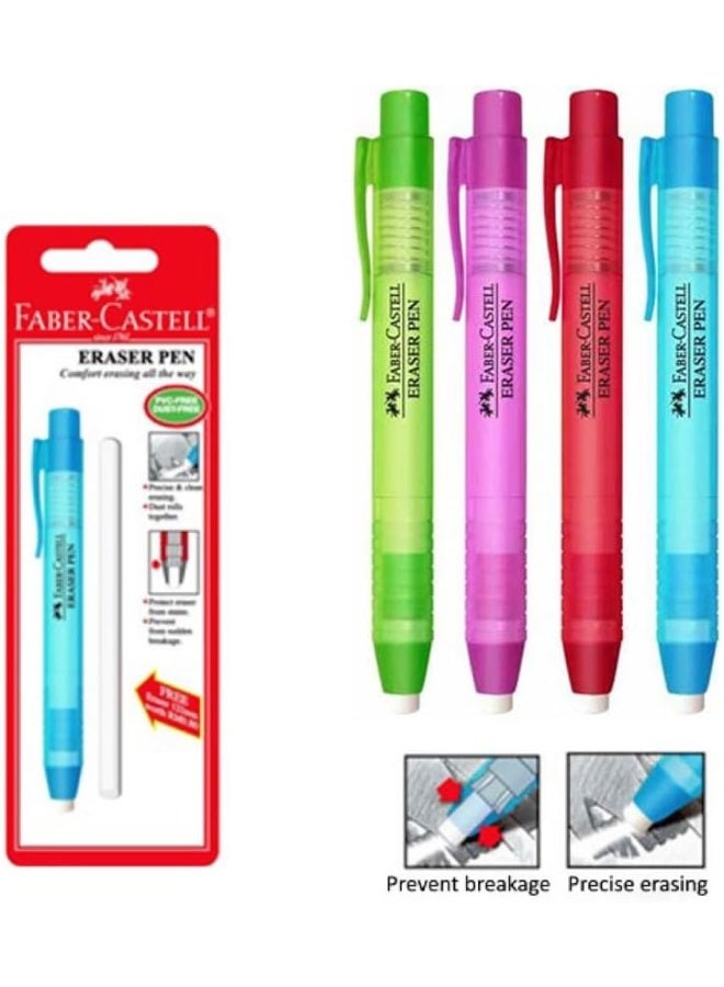 فابير كاستل Faber-Castell-Eraser Pen With 1 Refill Pastell Colour - 1pcs - No:583904 - Image 1