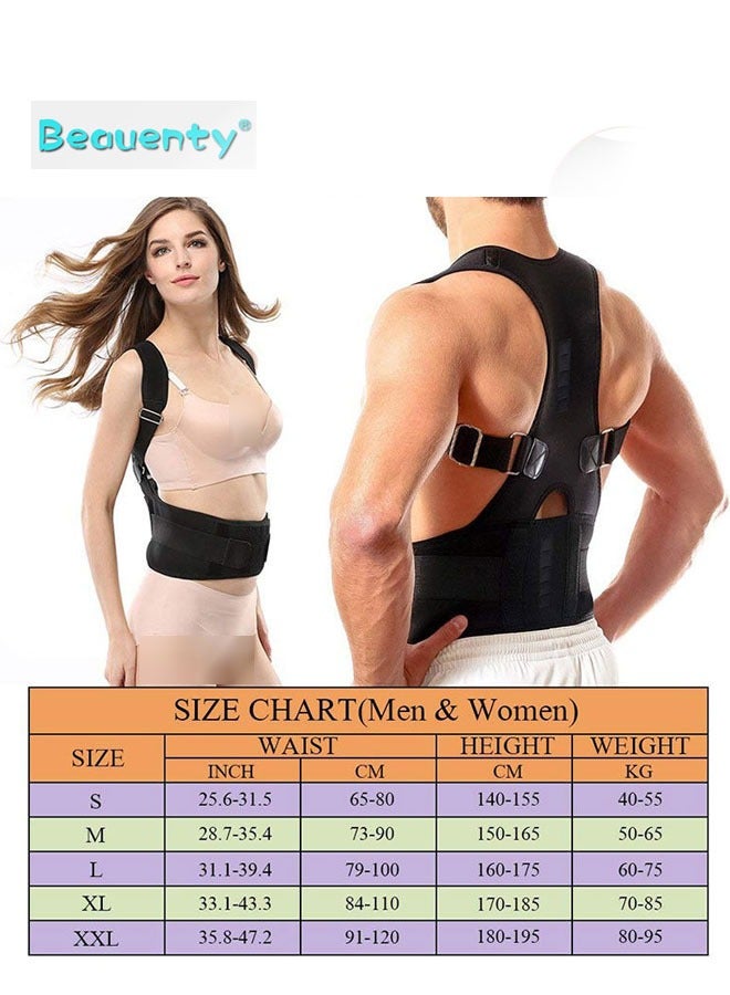 بيوينتي حزام الظهر لتصحيح القوام وفرد الأكتاف مصنوع من مادة قوية مسامية مريحة بالارتداء-قياس - Image 3