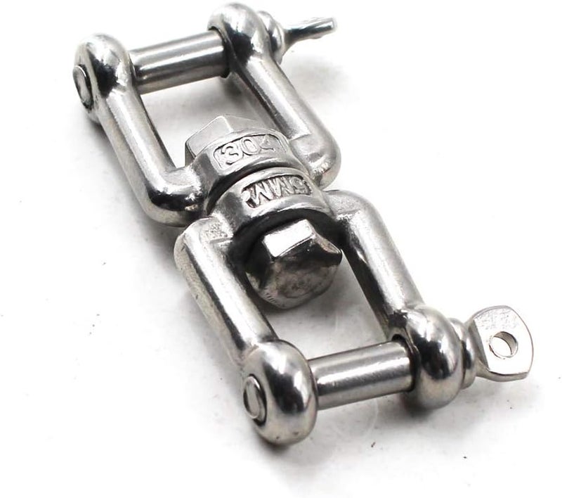 Flomore Swivel Double Shackle 304 Stainless Steel Boat Anchor Chain Connectors - Image 2