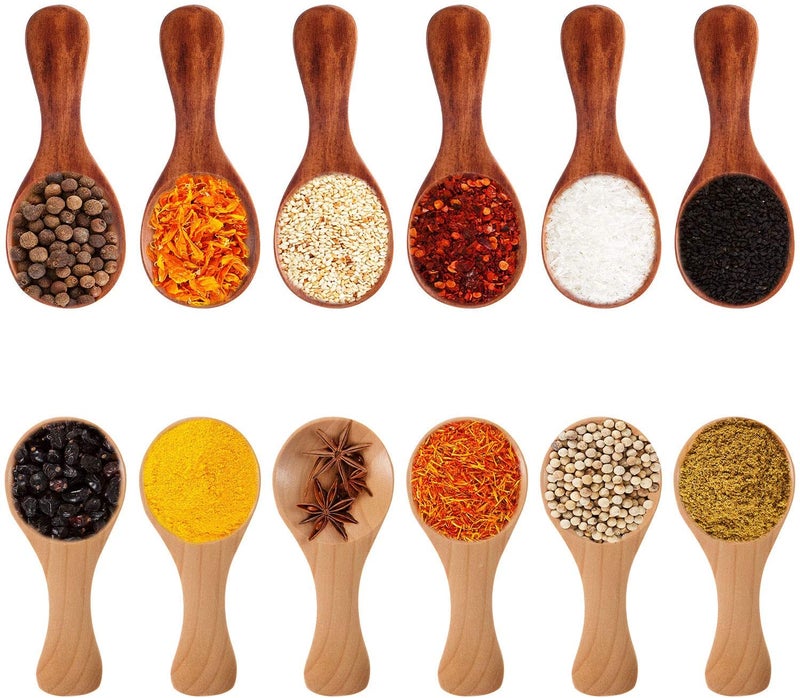 20 Pieces Small Wooden Spoons Mini Condiments Sugar Seasoning Salt Honey Teaspoon Coffee Tea Jam Mustard Ice Cream Wood Spoons - Image 2