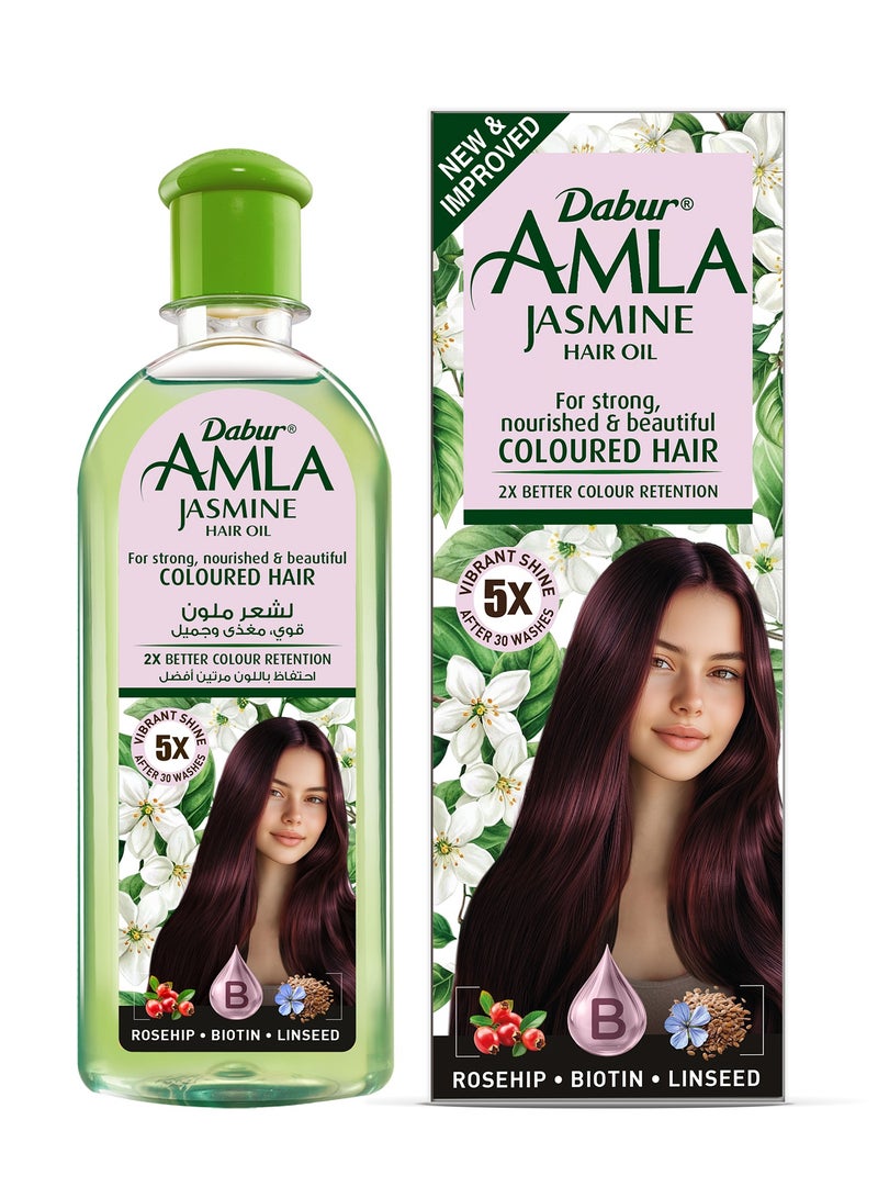 دابر زيت الشعر دابر أملا بالياسمين، لشعر قوي ومغذي وجميل ولامع وملون - 200 مل - Image 1