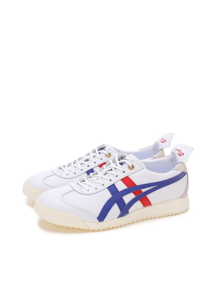 Onitsuka Tiger Mexico66 EX Thick Sole Colorblock Sneakers White/Blue/Red For Men and Women - Image 2
