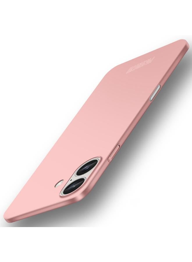 Case For iPhone 16 Micro-Frosted PC Ultra-thin Hard Phone Case with Magsafe Magnetic Ring