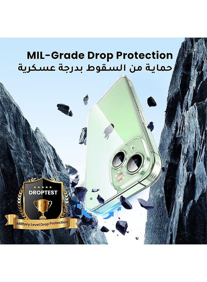 Depend iPhone 15 Case Clear 6.1 Inch Anti-Yellowing Mil-Grade Anti-Drop iPhone 15 Cover Transparent, Slim Thin Crystal iPhone 15 Case, Full Coverage Lens Protection, Shockproof Anti-Scratch Clear - Image 3