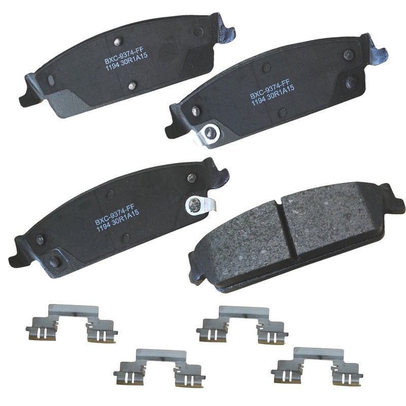 Bendix Premium SBC1194 Ceramic Rear Brake Pads for Select Models Cadillac Escalade ESV, EXT, Chevrolet Avalanche, Chevy Silverado,1500 Classic, Suburban, Tahoe, GMC Sierra, Yukon XL - Image 1