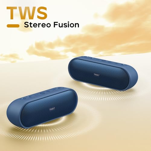 Tribit Portable Bluetooth Speaker XSound Plus 2, Wireless Speaker 30W with XBass, IPX7 Waterproof, 24-Hour Playtime, Stereo Sound, Built-in Mic, Bluetooth 5.3 for Party, Car, Travel(Blue) - Image 4