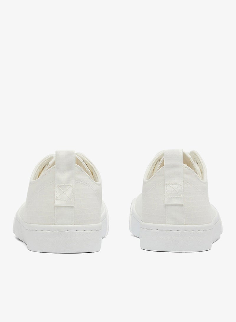 يو اس بولو اسن سنيكرز رجالي أبيض قماش بقصة منخفضة بعلامة تجارية مميزة لمظهر أنيق - Image 5